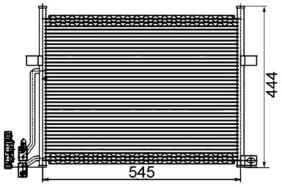 Конденсатор, кондиционер MAHLE AC 234 002S