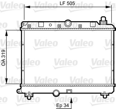 Radiators, Motora dzesēšanas sistēma VALEO 731820