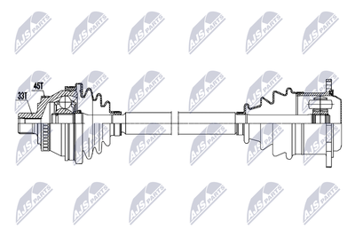 Приводной вал NTY NPW-AU-096