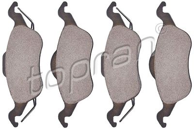 Комплект тормозных колодок, дисковый тормоз TOPRAN 301 423