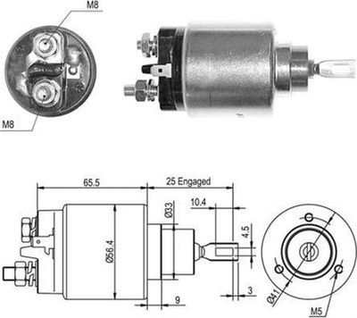 Ievilcējrelejs, Starteris MAGNETI MARELLI 940113050407