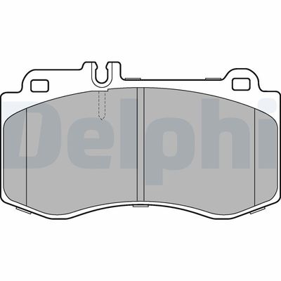 Комплект тормозных колодок, дисковый тормоз DELPHI LP2304
