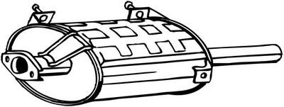 Глушитель выхлопных газов конечный BOSAL 219-093