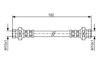 Тормозной шланг BOSCH 1 987 481 010
