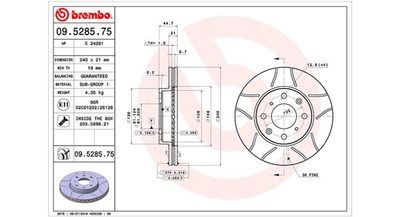 Тормозной диск MAGNETI MARELLI 360406027505
