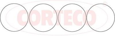 Комплект прокладок, гильза цилиндра CORTECO 020853H