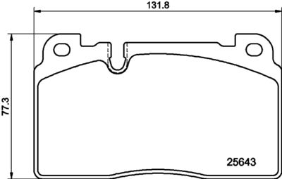 HELLA PAGID 8DB355020241 Bremžu uzliku kompl