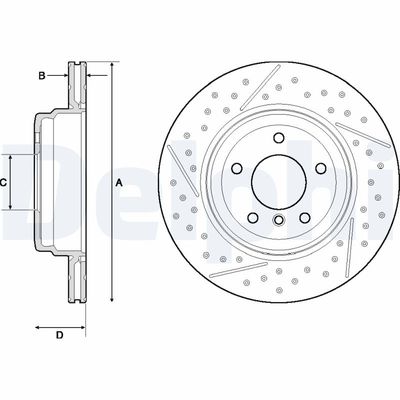 Тормозной диск DELPHI BG4714C