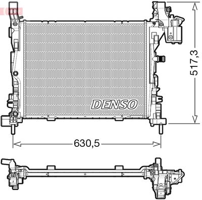 Radiators, Motora dzesēšanas sistēma DENSO DRM23062