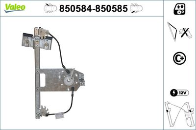 Стеклоподъемник VALEO 850584