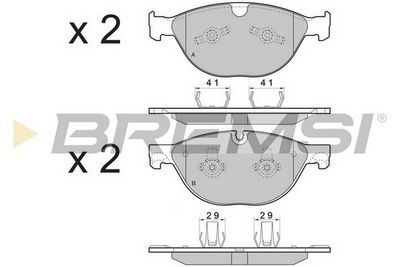 Bremžu uzliku kompl., Disku bremzes BREMSI BP3483CE