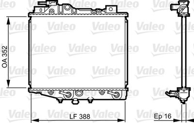 Radiators, Motora dzesēšanas sistēma VALEO 731019