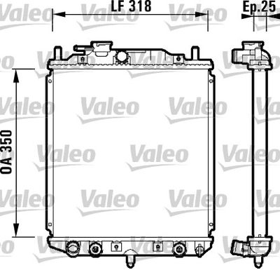 Radiators, Motora dzesēšanas sistēma VALEO 734101