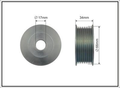 Piedziņas skriemelis, Ģenerators CAFFARO 500421