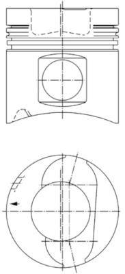 Virzulis KOLBENSCHMIDT 92052700