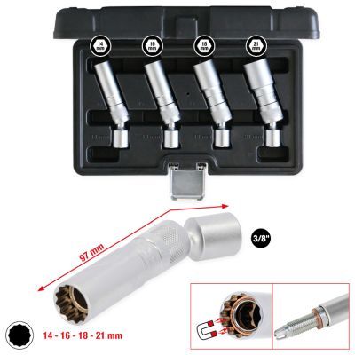 KS TOOLS 5171145 Muciņu komplekts, Aizdedzes