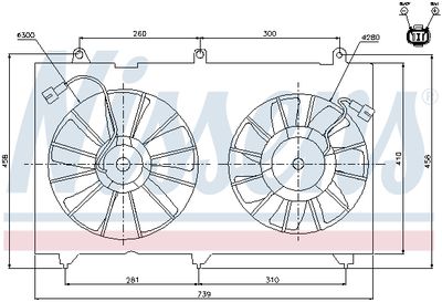 Ventilators, Motora dzesēšanas sistēma NISSENS 85269