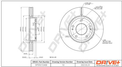 Тормозной диск Dr!ve+ DP1010.11.0408