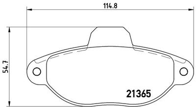 Bremžu uzliku kompl., Disku bremzes BREMBO P 23 054