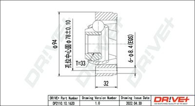 Шарнирный комплект, приводной вал Dr!ve+ DP2110.10.1620