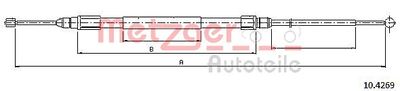 Тросик, cтояночный тормоз METZGER 10.4269