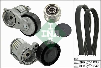 Поликлиновой ременный комплект Schaeffler INA 529 0123 10