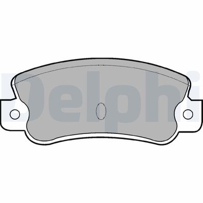 Комплект тормозных колодок, дисковый тормоз DELPHI LP523