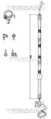 Гидравлический шланг, рулевое управление TRISCAN 8516 29038