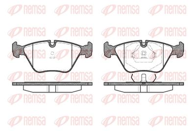 Bremžu uzliku kompl., Disku bremzes REMSA 0270.00