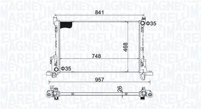 Radiators, Motora dzesēšanas sistēma MAGNETI MARELLI 350213207800