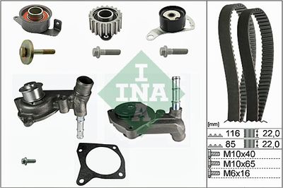 Ūdenssūknis + Zobsiksnas komplekts Schaeffler INA 530 0104 30