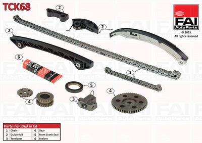 Комплект цели привода распредвала FAI AUTOPARTS TCK68