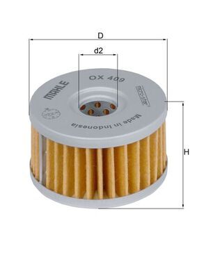 Eļļas filtrs MAHLE OX 409