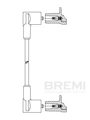 Провод зажигания BREMI 677/75