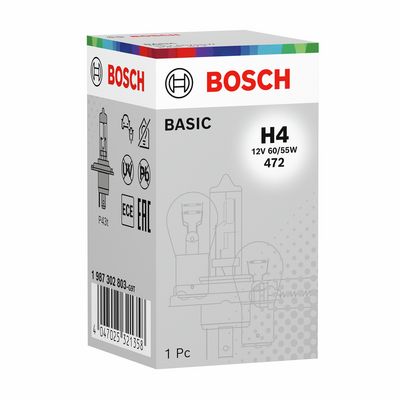 Лампа накаливания, фара дальнего света BOSCH 1987302803
