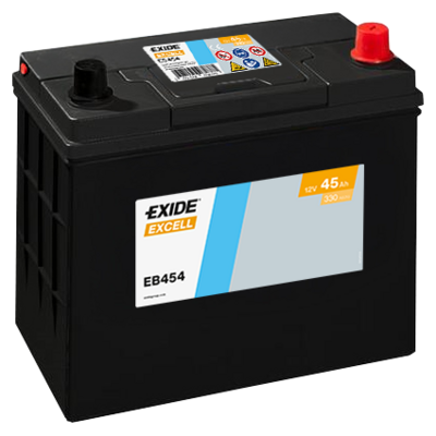 Стартерная аккумуляторная батарея EXIDE EB454