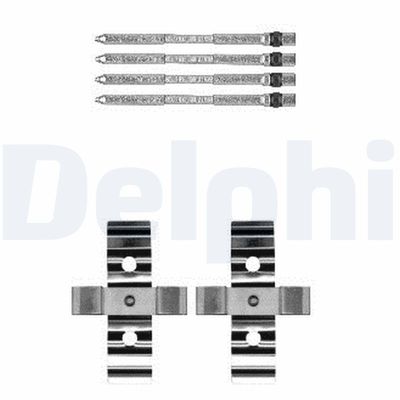 Piederumu komplekts, Disku bremžu uzlikas DELPHI LX0604