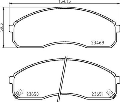 Bremžu uzliku kompl., Disku bremzes BREMBO P 30 091