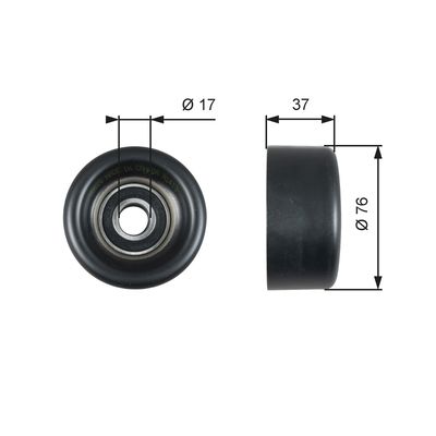 Parazīt-/Vadrullītis, Ķīļrievu siksna GATES T38028