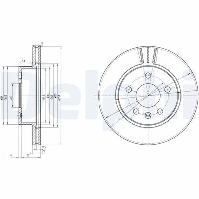 Bremžu diski DELPHI BG3296