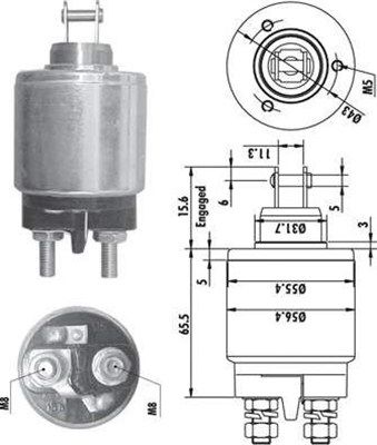 Ievilcējrelejs, Starteris MAGNETI MARELLI 940113050132