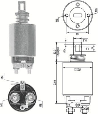 Ievilcējrelejs, Starteris MAGNETI MARELLI 940113050279