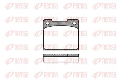Комплект тормозных колодок, дисковый тормоз REMSA 0039.00