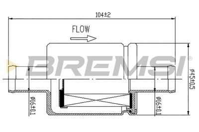 Degvielas filtrs BREMSI FE0328