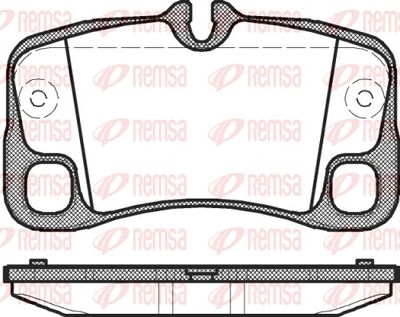 Bremžu uzliku kompl., Disku bremzes REMSA 1369.00