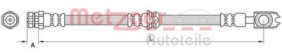 Тормозной шланг METZGER 4111474