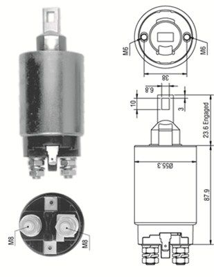 Ievilcējrelejs, Starteris MAGNETI MARELLI 940113050330