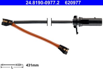 Indikators, Bremžu uzliku nodilums ATE 24.8190-0977.2