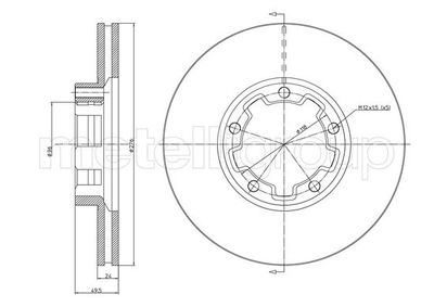 Bremžu diski METELLI 23-1557