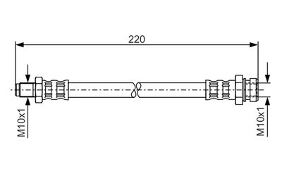 Bremžu šļūtene BOSCH 1 987 476 347